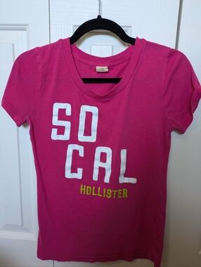 Y2K Hollister Bright Fuchsia Pink Tee